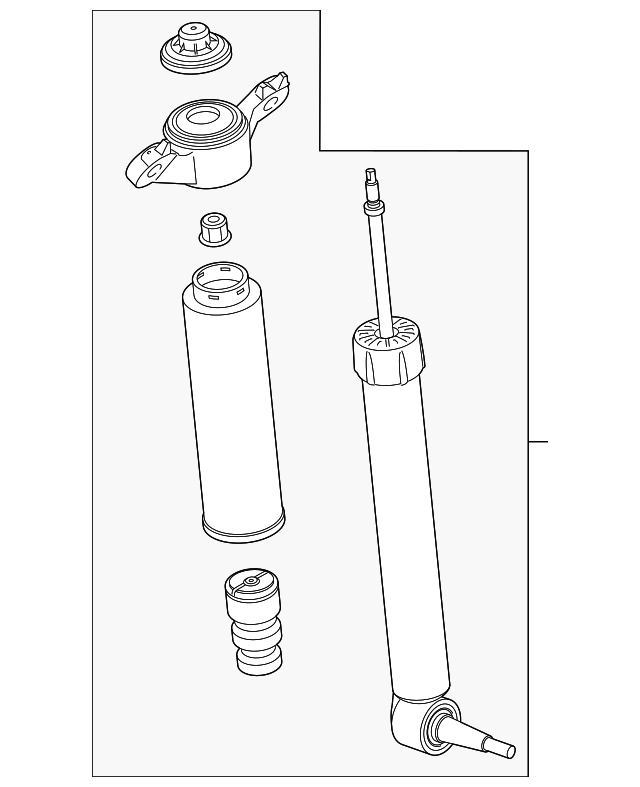 Motorcraft - Rear Suspension Strut (ASH-86018) - 2020+ Explorer PIU