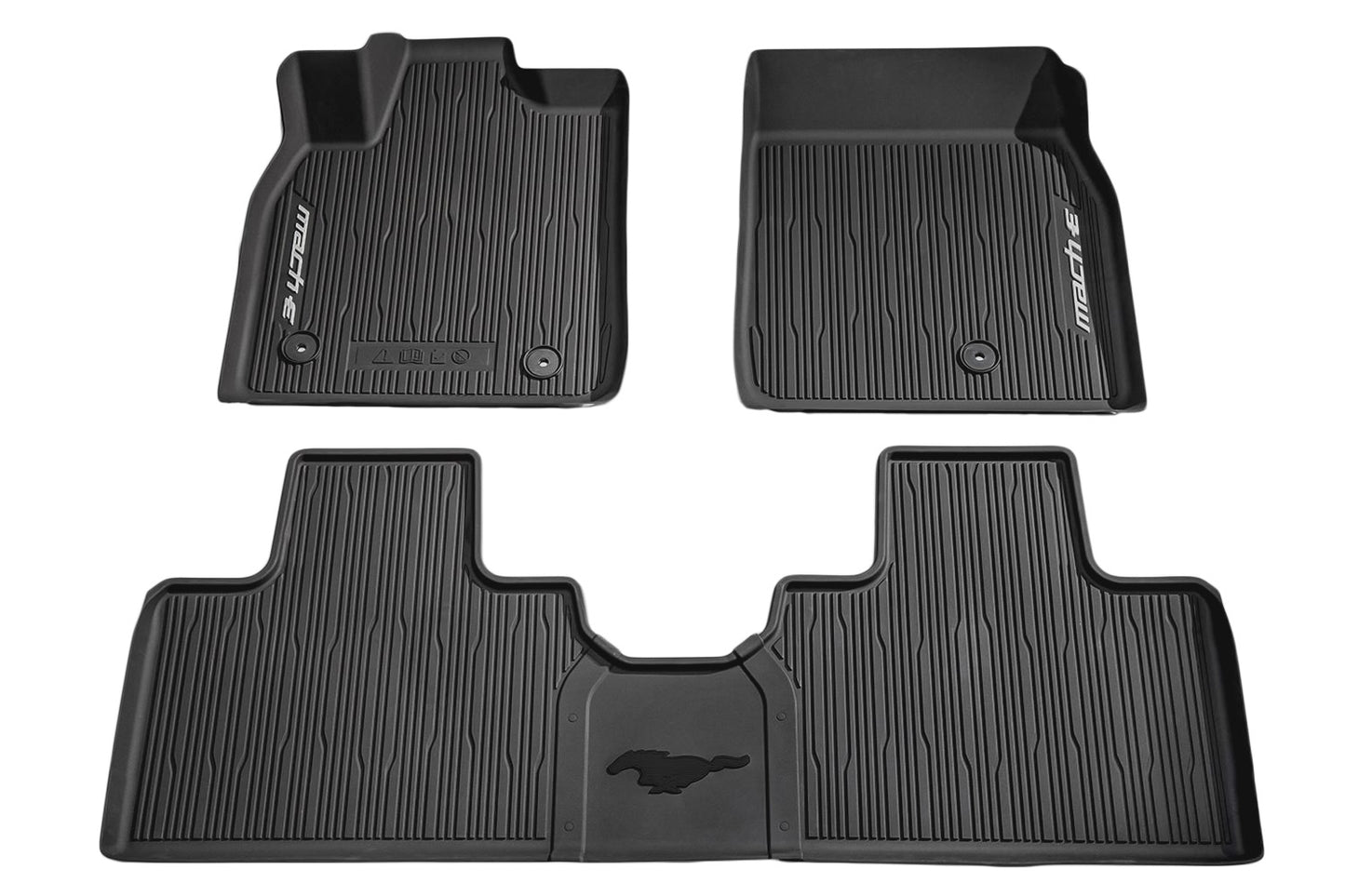 Ford - All-Weather Floor Liners with Logo - 2021-2025 Mach-E