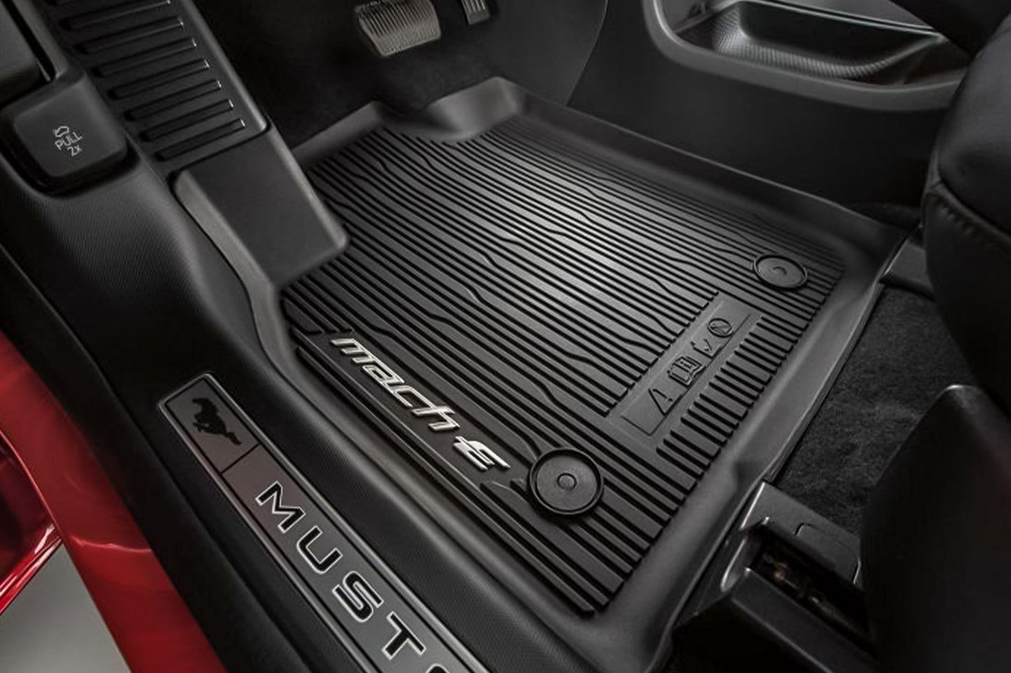 Ford - All-Weather Floor Liners with Logo - 2021-2025 Mach-E