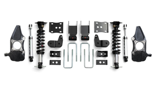 QA1 - 3/5 Lowering Kit with Spindles Single/Double Adjustable - 2015-2020 F-150