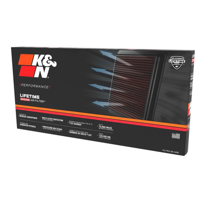 K&N 33-2888 - 33 Series Air Filter Panel (15.813" L x 6.75" W x 1.188" H)