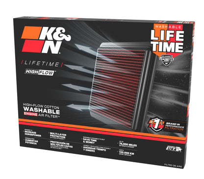 K&N 33-5132 - 33 Series Panel Replacement Air Filter