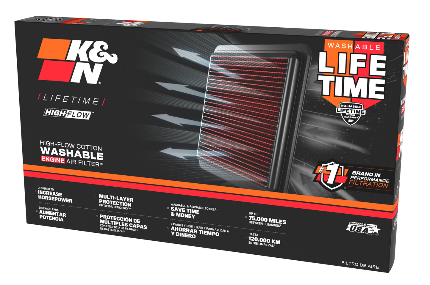 K&N 33-5146 - Panel Replacement Air Filter