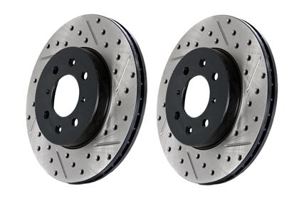 StopTech - Drilled & Slotted Rotor Rear (Pair) - 2011-2019 Explorer