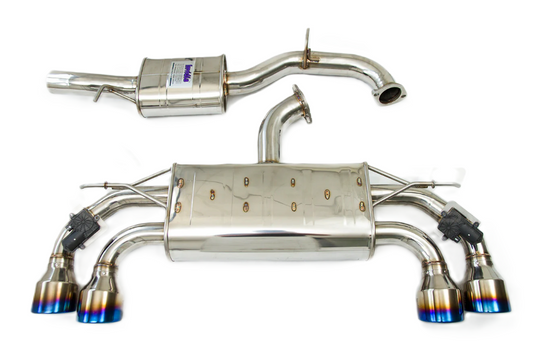 Invidia - Q300 Series Cat-Back Stainless Exhaust System - Rolled Titanium Tips