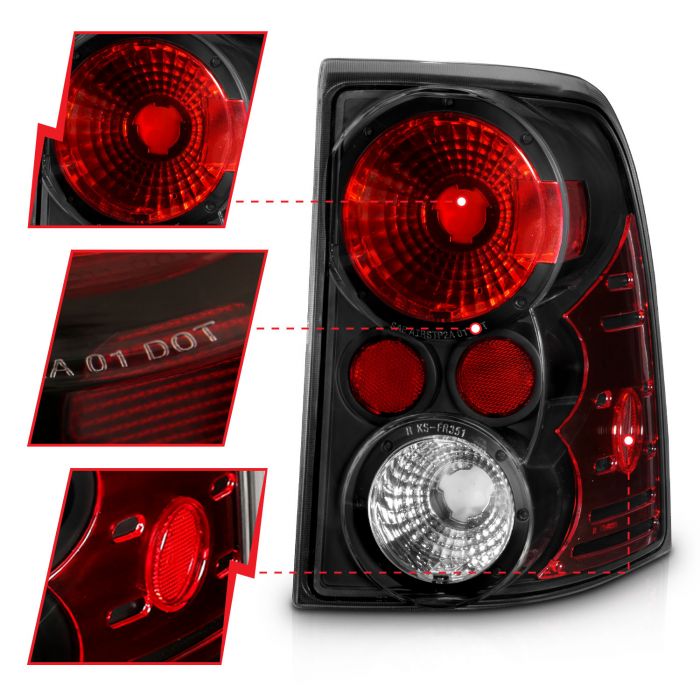 Anzo - Taillights Black - 2002-2005 Explorer