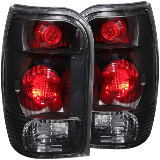 Anzo - Taillights Black - 1998-2001 Explorer
