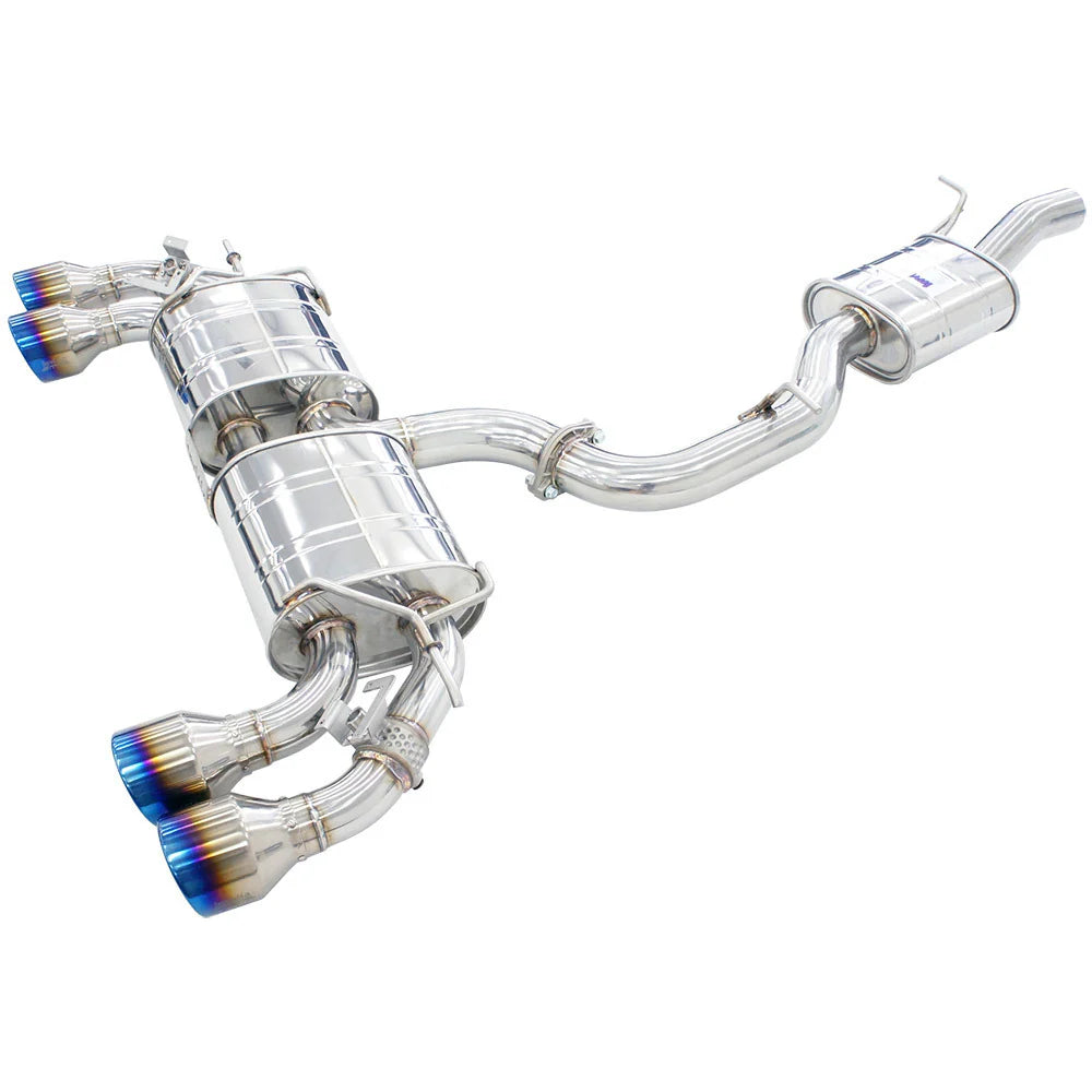 Invidia - R400 Series Cat-Back Stainless Exhaust System - Rolled Titanium Tips