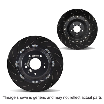 EBC - SG Series Vented 2-Piece Slotted Front Brake Rotors (Pair) - 2017-2025 Audi RS3; 2020-2022 Audi TT RS