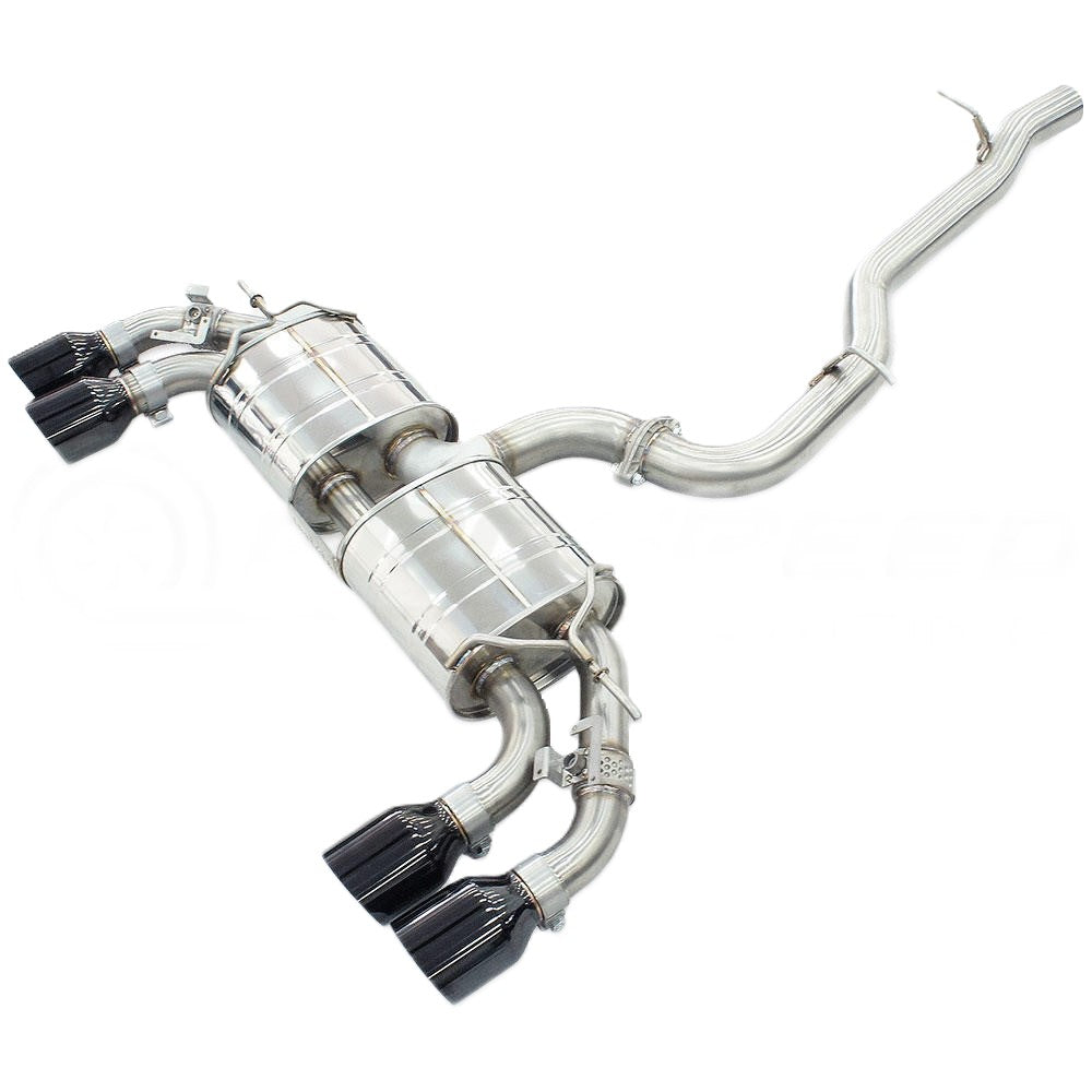 Invidia - R400 Series Cat-Back Stainless Exhaust System - Single Layer Black Tips