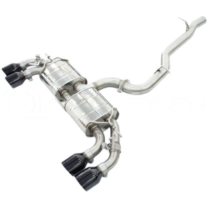 Invidia - R400 Series Cat-Back Stainless Exhaust System - Single Layer Black Tips