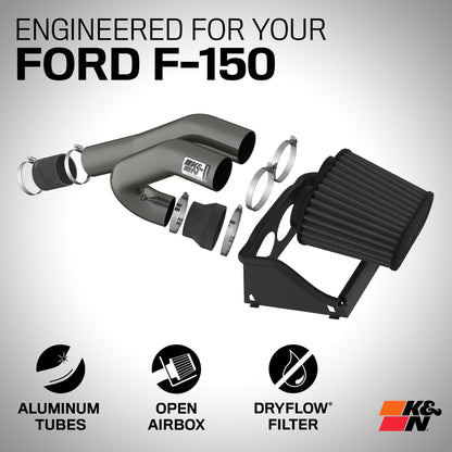 K&N 30-2617KC - DRYFLOW Cold Air Intake System
