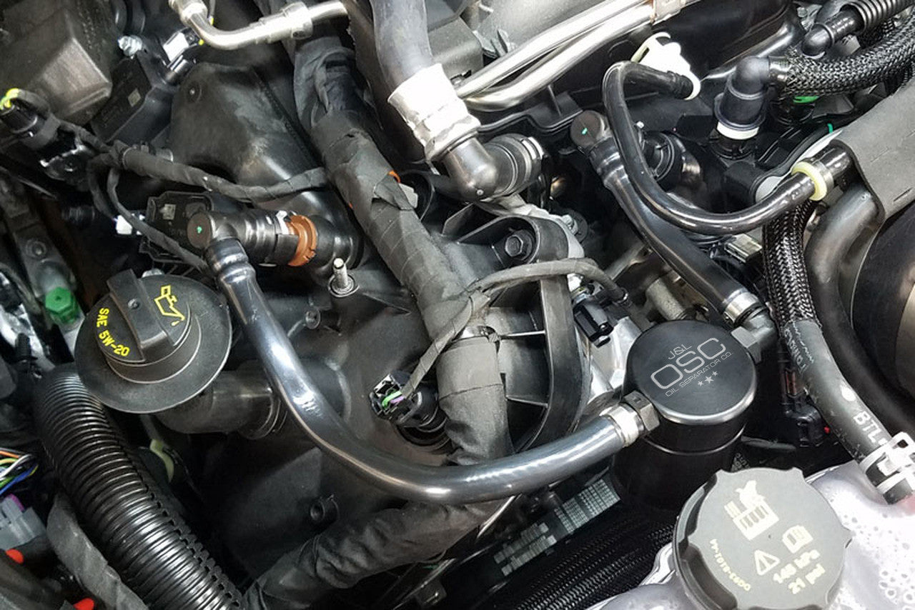 J&L - Oil Separator 3.0 Passenger Side - 2018-2023 Mustang GT