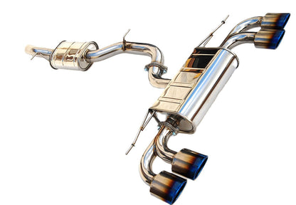 Invidia - Q300 Series Cat-Back Exhaust System - Quad Oval Titanium Tips