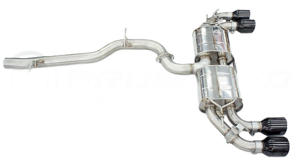 Invidia - R400 Series Cat-Back Stainless Exhaust System - Single Layer Black Tips