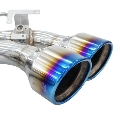 Invidia - R400 Series Cat-Back Stainless Exhaust System - Rolled Titanium Tips