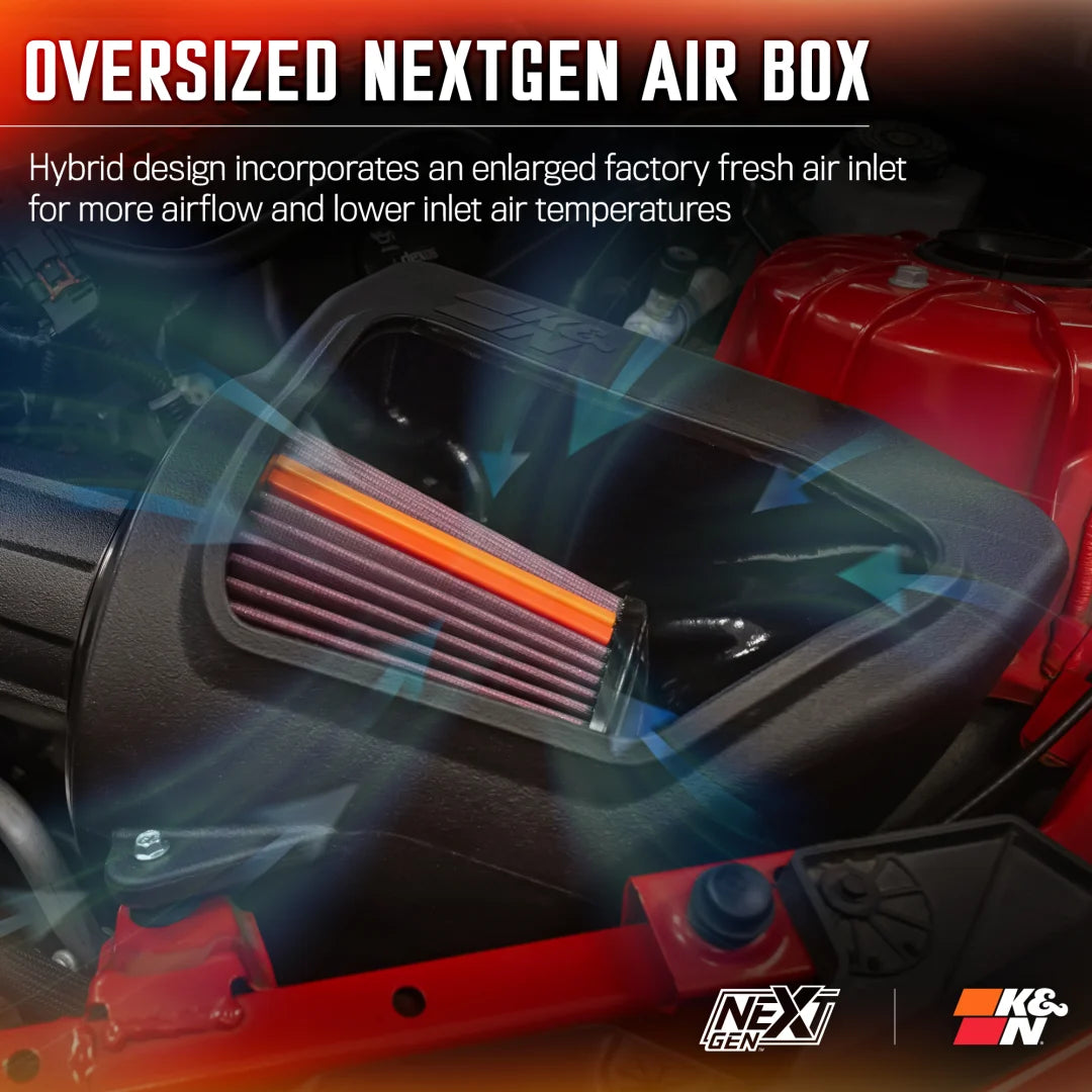 K&N 50-3092 - NextGen Performance Air Intakes - 2016-2024 Chevrolet Camaro SS V8 6.2L