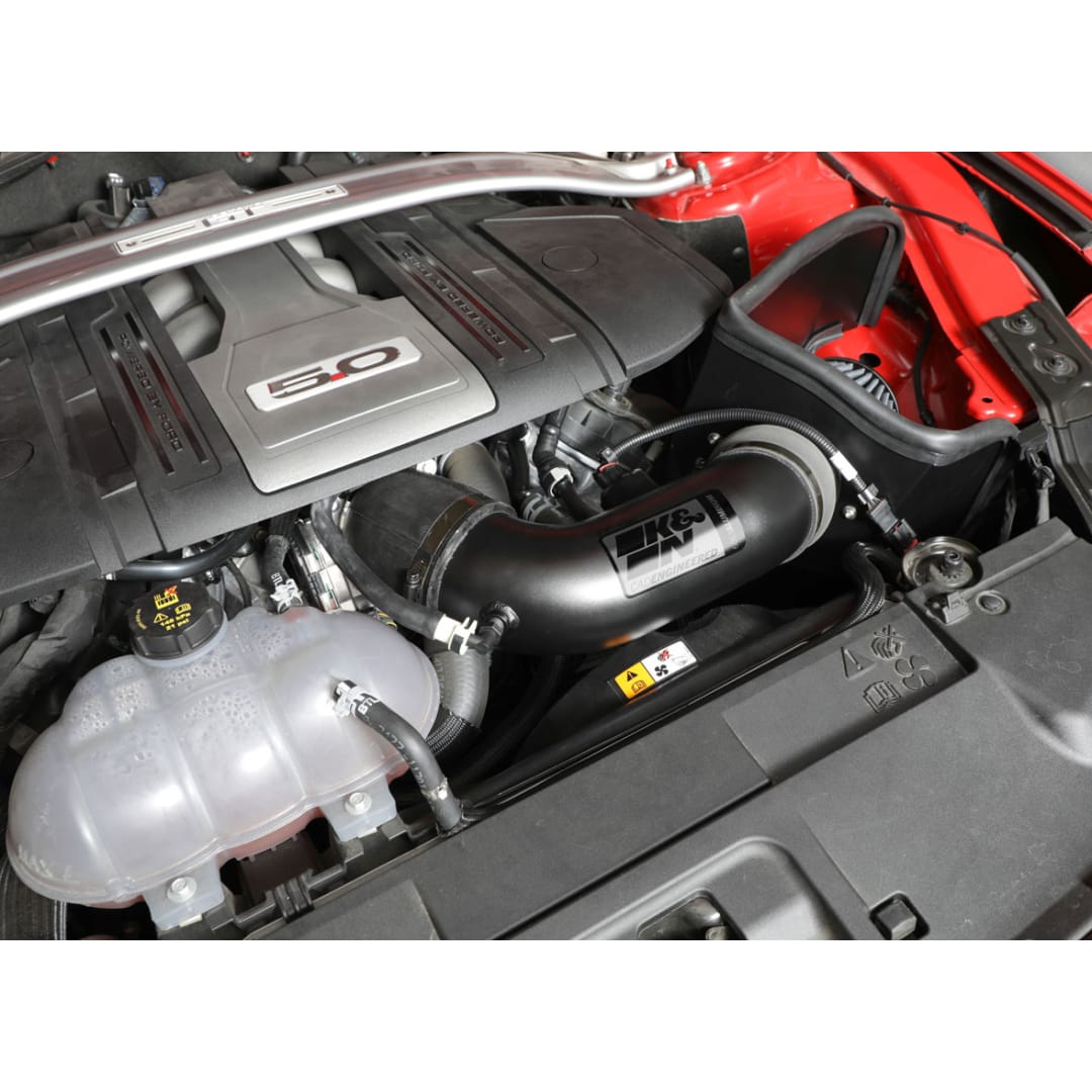 K&N - DryFlow Cold Air Intake (Aluminum Tube) - 2018-2023 Mustang GT
