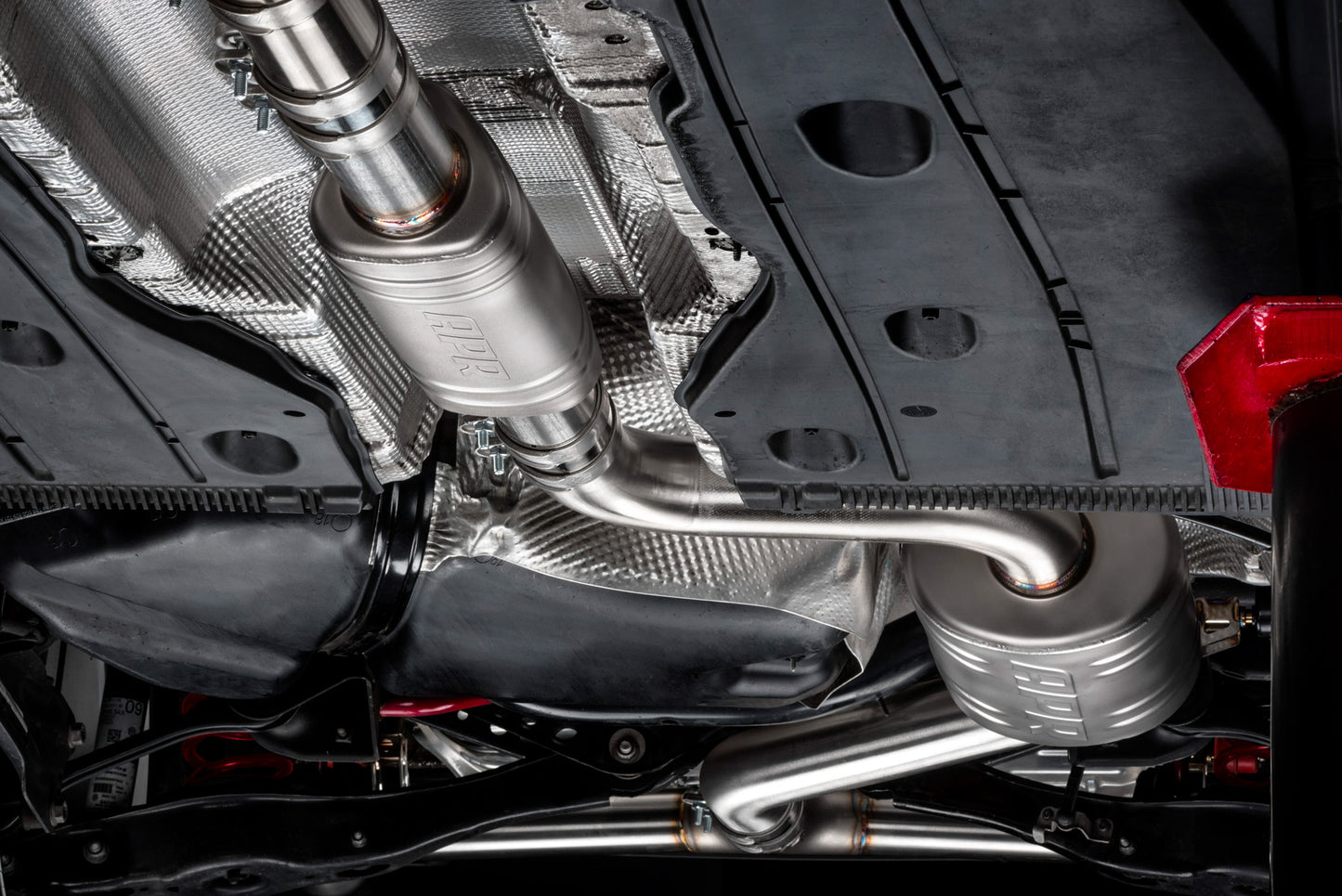 APR CBK0005 - Catback Exhaust System Front Muffler - GTI/TRC (MK7/MK7.5)