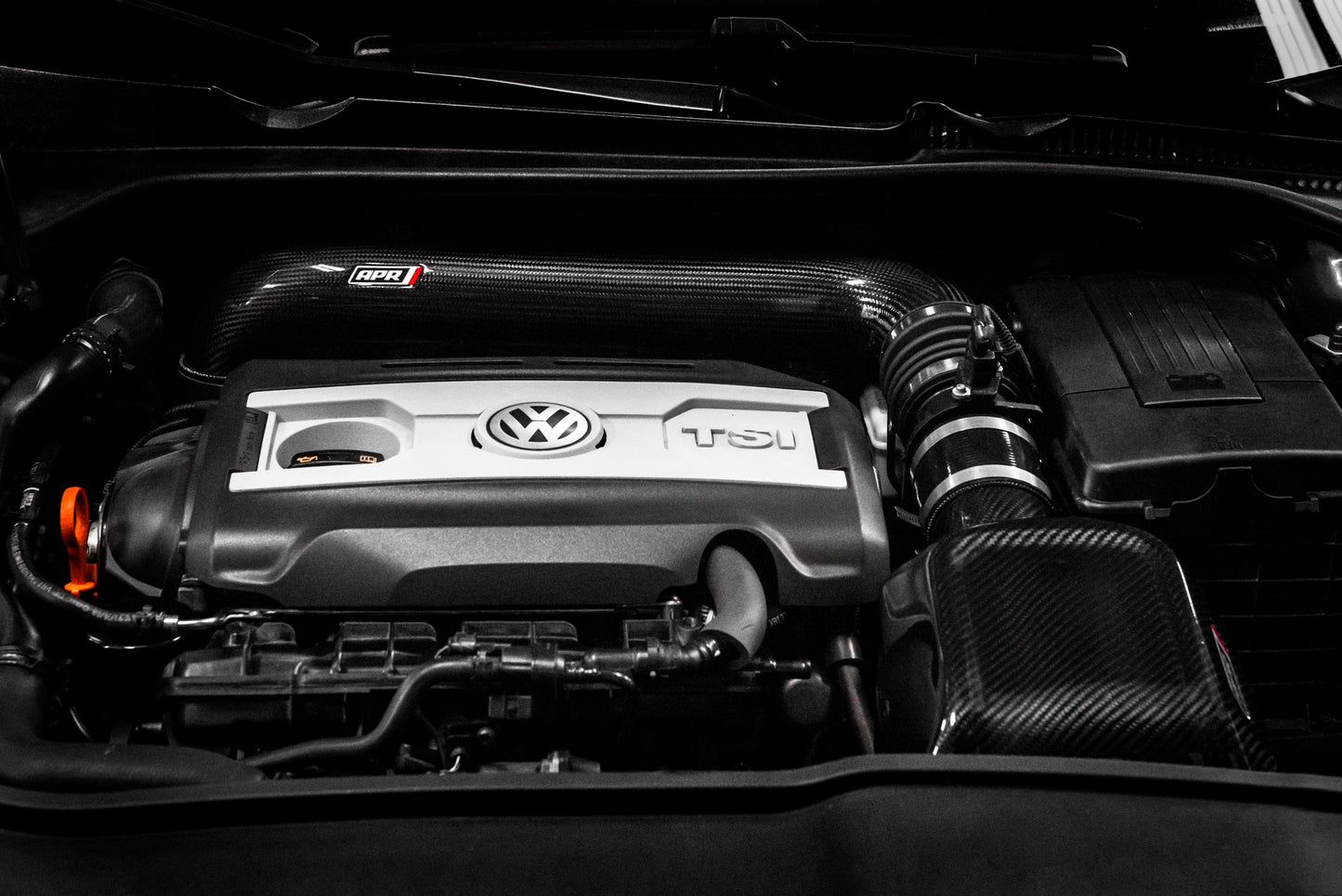 APR CI100035-B - Carbon Fiber Intake System: Rear Turbo Inlet Pipe, 1.8T/2.0T EA888 PQ35