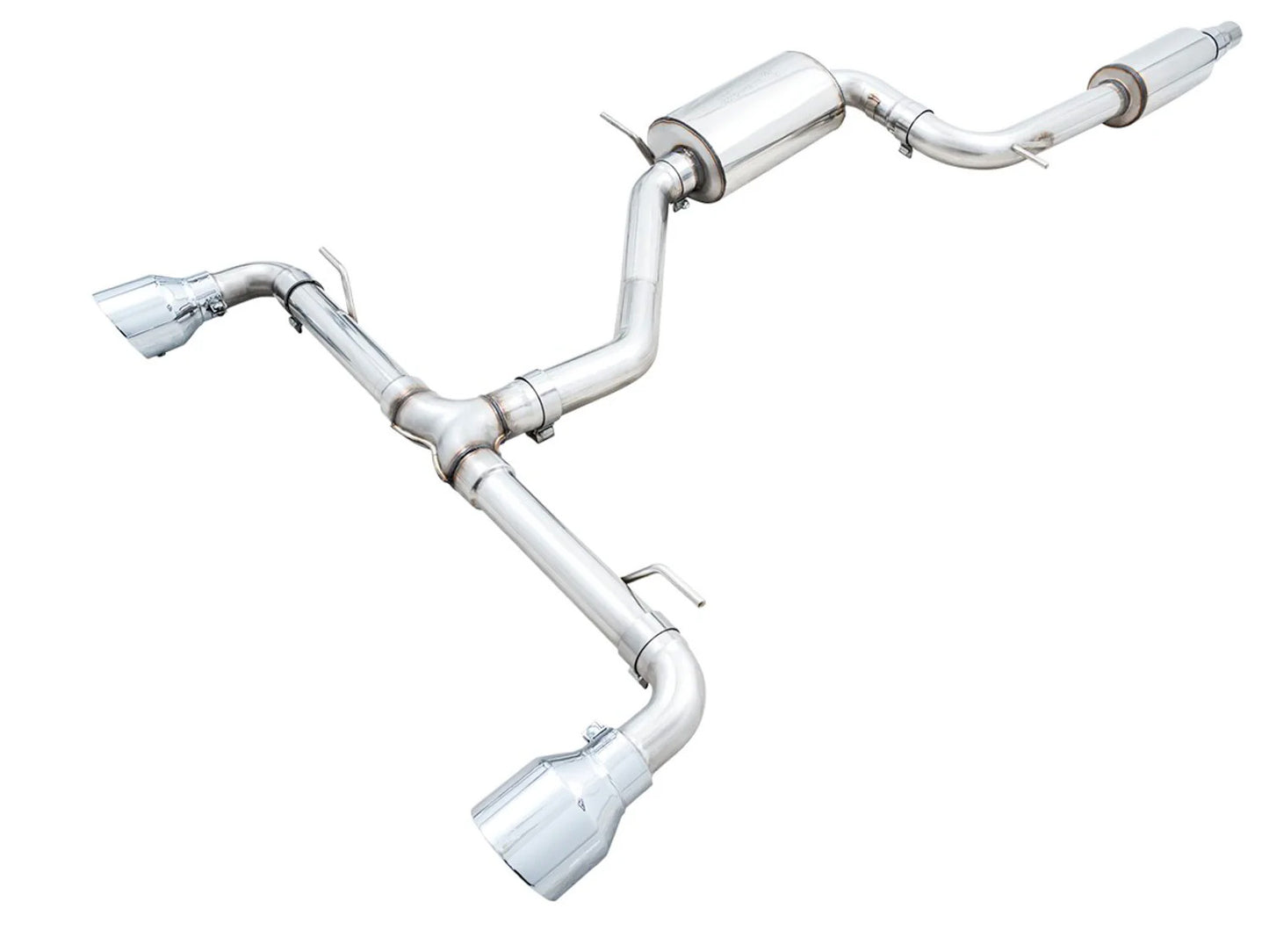 AWE - Touring Edition Cat-Back Exhaust System - Chrome Silver Tips