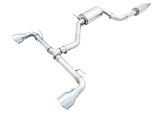 AWE - Touring Edition Cat-Back Exhaust System - Chrome Silver Tips