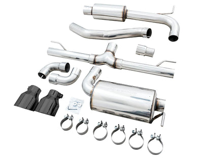 AWE - Touring Edition Cat-Back Exhaust System - Diamond Black Tips