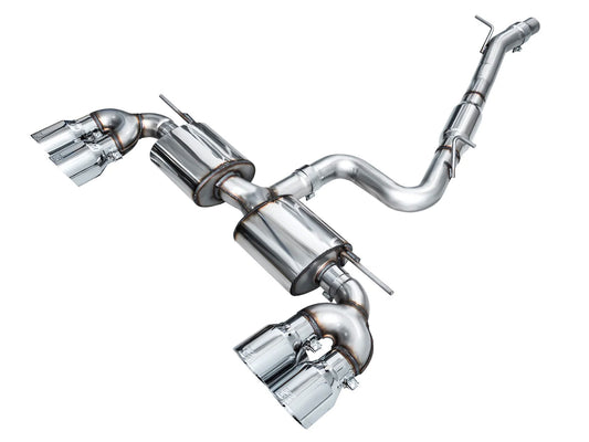 AWE - Touring Edition Cat-Back Exhaust System - Chrome Silver Tips
