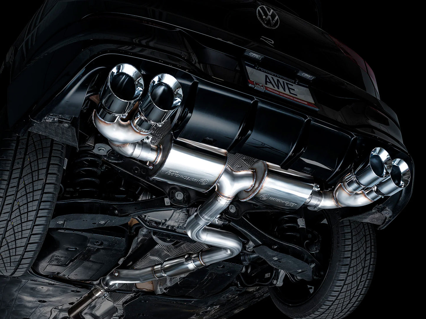 AWE - Touring Edition Cat-Back Exhaust System - Chrome Silver Tips