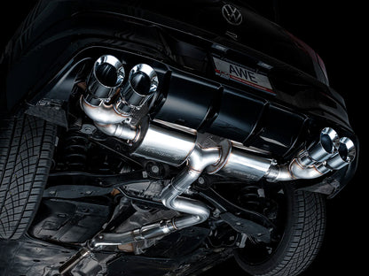 AWE - Touring Edition Cat-Back Exhaust System - Chrome Silver Tips