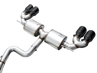 AWE - Touring Edition Cat-Back Exhaust System - Diamond Black Tips