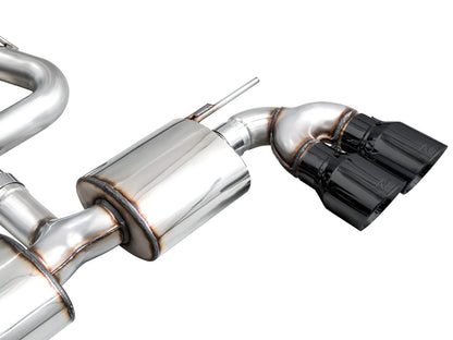 AWE - Touring Edition Cat-Back Exhaust System - Diamond Black Tips