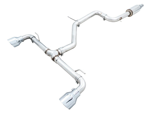 AWE - Track Edition Cat-Back Exhaust System - Chrome Silver Tips