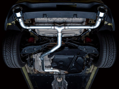 AWE - Track Edition Cat-Back Exhaust System - Chrome Silver Tips