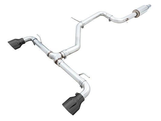 AWE - Track Edition Cat-Back Exhaust System - Diamond Black Tips