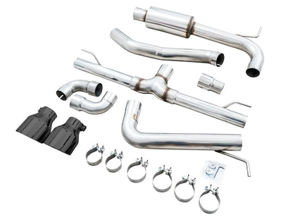 AWE - Track Edition Cat-Back Exhaust System - Diamond Black Tips