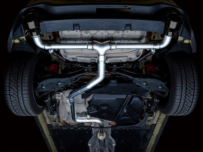 AWE - Track Edition Cat-Back Exhaust System - Diamond Black Tips