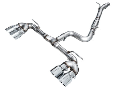 AWE - Track Edition Cat-Back Exhaust System - Chrome Silver Tips
