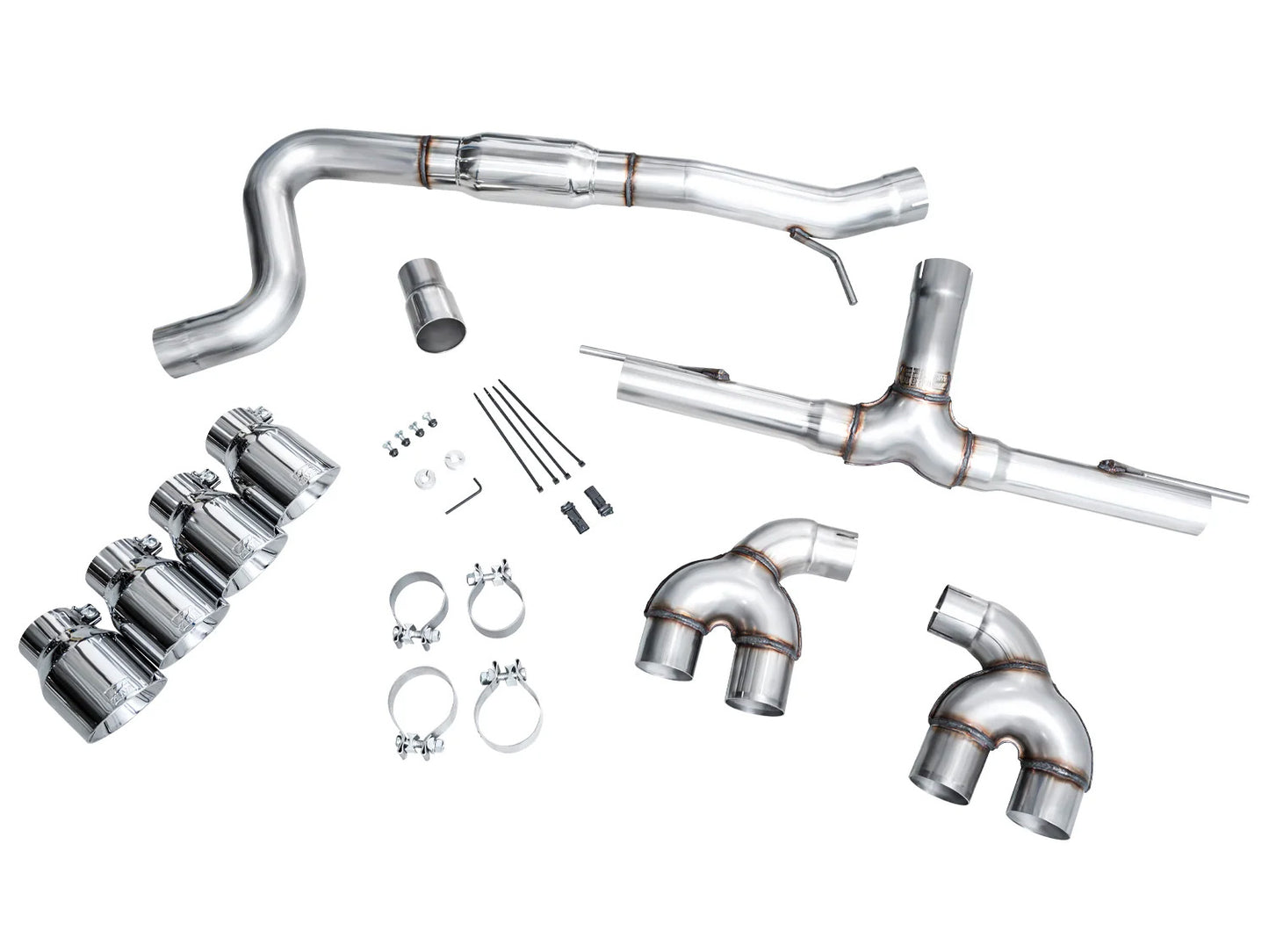 AWE - Track Edition Cat-Back Exhaust System - Chrome Silver Tips