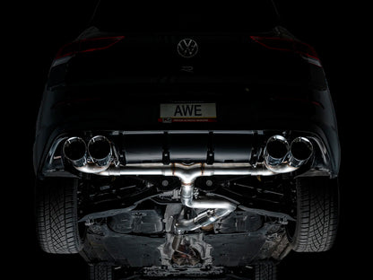 AWE - Track Edition Cat-Back Exhaust System - Chrome Silver Tips