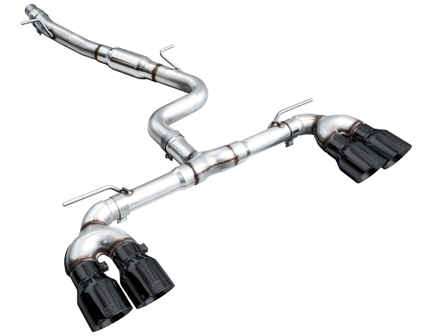 AWE - Track Edition Cat-Back Exhaust System - Diamond Black Tips