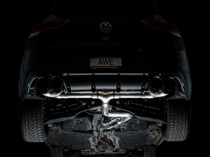 AWE - Track Edition Cat-Back Exhaust System - Diamond Black Tips
