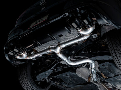AWE - Track Edition Cat-Back Exhaust System - Diamond Black Tips