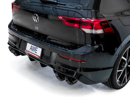 AWE - Track Edition Cat-Back Exhaust System - Diamond Black Tips