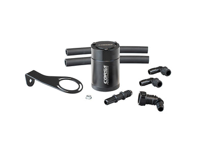 Corsa - Aluminum Oil Catch Can w/ Bracket - 2021-2024 Ford Bronco 2.3L Turbo