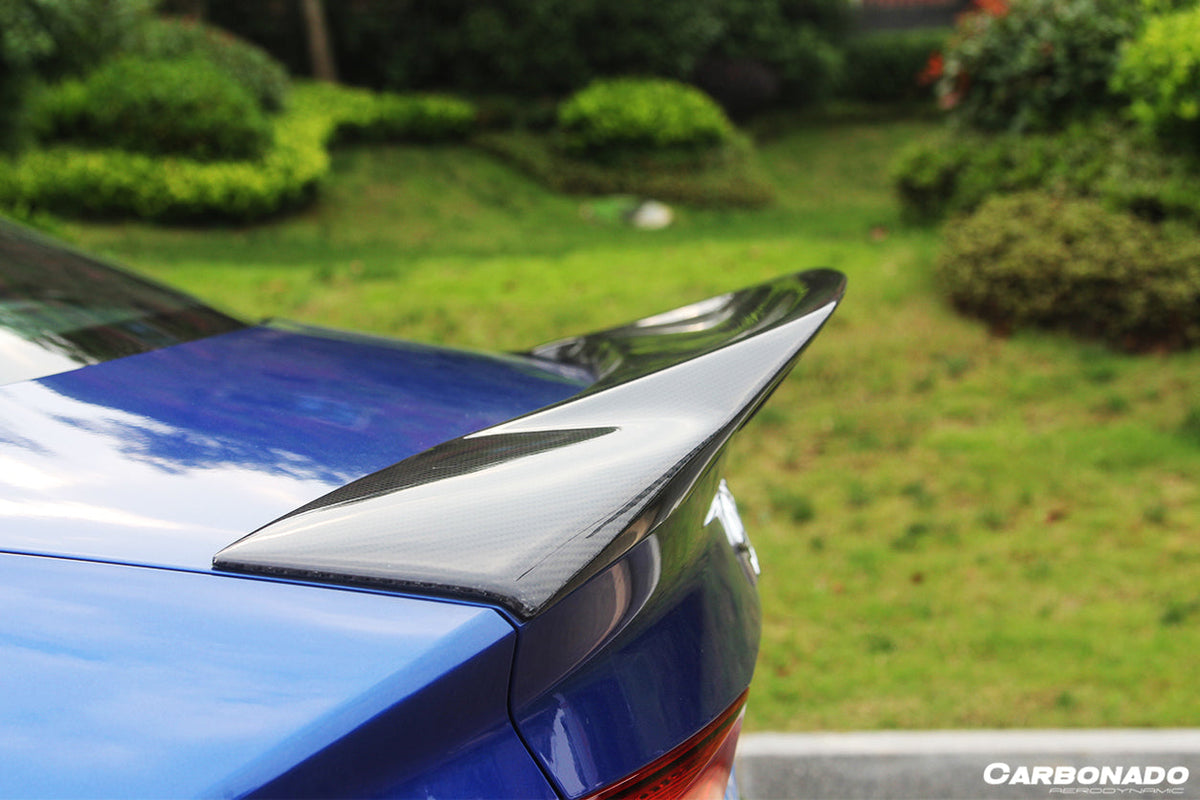Carbonado - RT Style Carbon Fiber Trunk Spoiler - 2013-2020 Audi S3/ A3 /RS3 Sedan