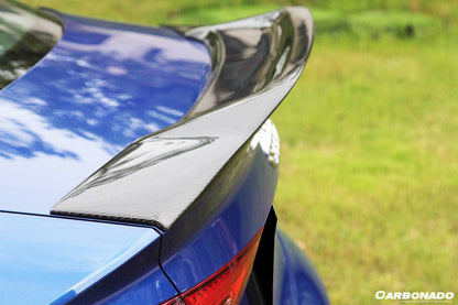 Carbonado - RT Style Carbon Fiber Trunk Spoiler - 2013-2020 Audi S3/ A3 /RS3 Sedan