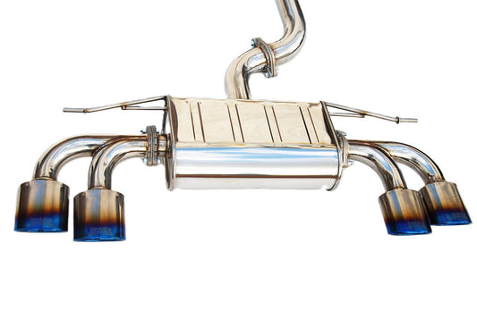 Invidia - Q300 Series Cat-Back Exhaust System - Quad Oval Titanium Tips