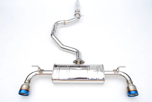 Invidia - Q300 Series Cat-Back Exhaust System - Rolled Titanium Tips