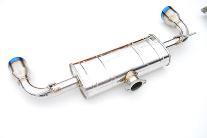 Invidia - Q300 Series Cat-Back Exhaust System - Rolled Titanium Tips